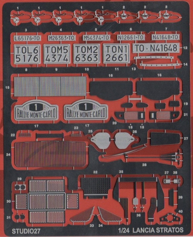 スタジオ27 1/24 ランチア ストラトス ディティールアップパーツ ハセガワ対応　FP24250