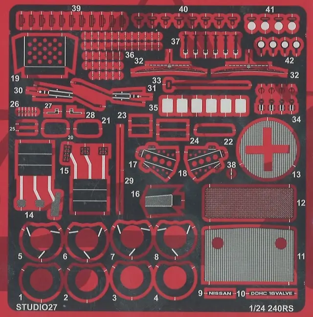 スタジオ27 1/24 ニッサン 240RS ディティールアップパーツ ハセガワ対応　FP24269