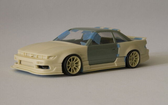 [予約] Fuguガレージ 1/24 トランスキット オリジン ラボ ニッサン シルビア S13 タミヤ対応　FUGU-KIT025