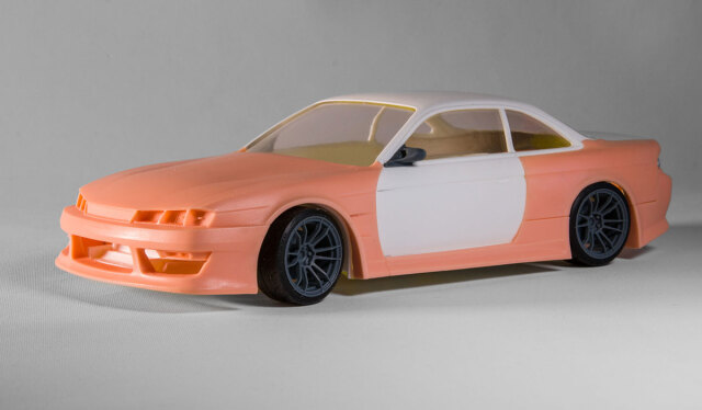 Fuguガレージ 1/24 トランスキット Dマックス ニッサン シルビア S14 ワイドボディーパーツセット フジミ対応 　FUGU-KIT045