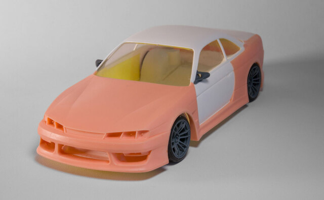 [予約] Fuguガレージ 1/24 トランスキット ヴェルテックス ニッサン シルビア S14 ワイドボディパーツセット フジミ対応　FUGU-KIT046