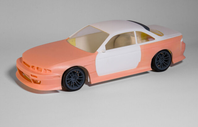 [予約] Fuguガレージ 1/24 トランスキット Dマックス ニッサン シルビア S14 前期 ワイドボディーパーツセット フジミ対応　FUGU-KIT047