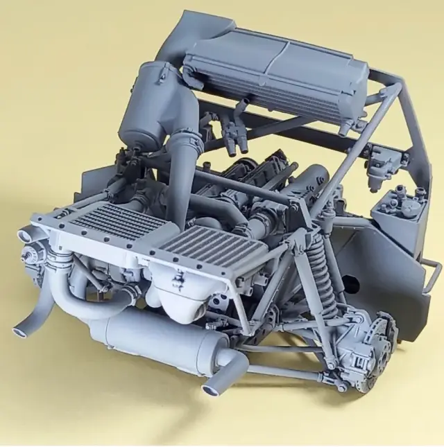 [予約] GP modeling  1/24 3Dプリントパーツ ランチア デルタ S4 エエンジンパーツセット nunu/BEEMAX対応　GPM-GP-S426