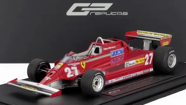 トップマルケス/GPレプリカーズ 1/18 フェラーリ 126CK 1981 カナダGP 3rd No.27 G.ビルヌーブ フル開閉　　GPFTMV001A