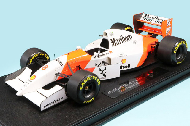 トップマルケス 1/18 マクラーレン MP4/8 1993 A.セナ デカール加工品 (アクリルケース付)　GRP052A-CS