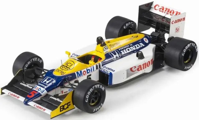 [予約] トップマルケス/GPレプリカーズ 1/12 ウィリアムズ FW11B 1987 メキシコGP ポールトゥウィン No.5 N.マンセル ドライバー付　GRP12-35BWD