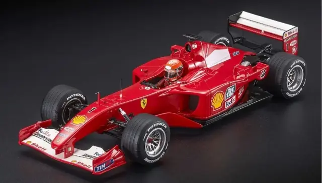 [予約] トップマルケス/GPレプリカーズ 1/18 フェラーリ F2001 ベルギーGP 2001 ウィナー No.1 M.シューマッハ ドライバー付　GRP168CWD
