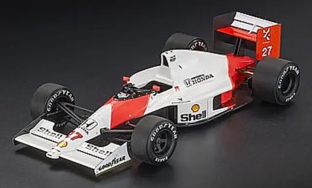 [予約] トップマルケス/GPレプリカーズ 1/43 マクラーレン MP4/5B 1990 日本GP 2nd No.27 A.セナ ドライバー付　GRP43050AWD