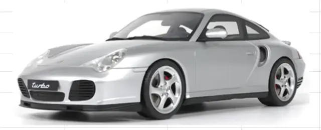 [予約] GT スピリット 1/18 ポルシェ 911(996.2) ターボ 2001 シルバー　GTS567