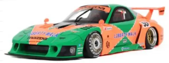 [予約] GTスピリット 1/18 LB★WORKS マツダ RX-7 LB スーパーシルエット 2024 オレンジ/グリーン GTS568