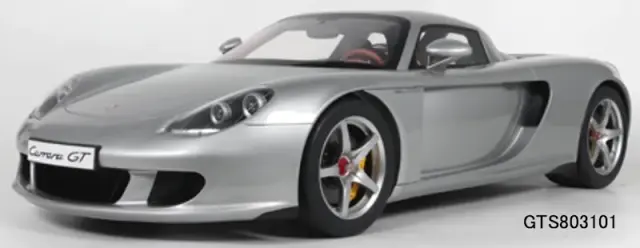 [予約] GT-SPIRIT 1/8 ポルシェ カレラ GT 2003 シルバー ケース＆ベース付　GTS803101