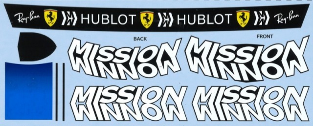 ミュージアムコレクション 1/5 ヘルメット マルボロ タバコデカール