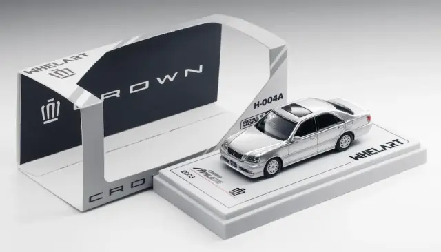 [予約] ウィールアート 1/64 トヨタ クラウンアスリート 2003 シルバー　H-004A