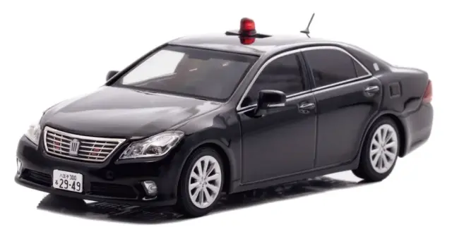 [予約] レイズ 1/43 トヨタ クラウン (GRS202) 2013 警視庁交通部交通機動隊車両 (覆面 黒) H7431308