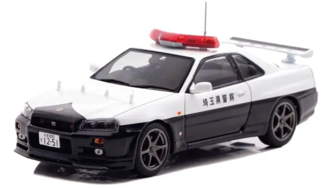 [予約] レイズ 1/43 ニッサン スカイライン GT-R (BNR34) 2020 埼玉県警察高速道路交通警察隊車両 限定　H7432010