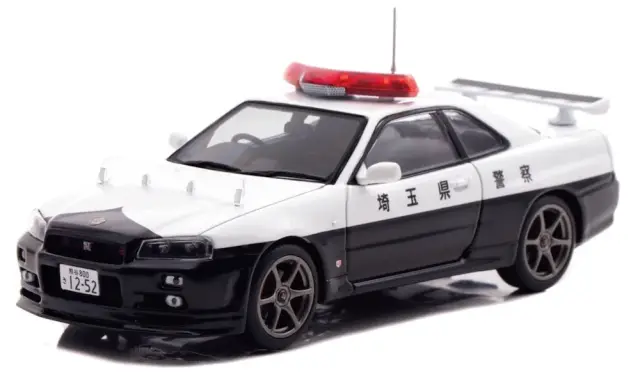 [予約] レイズ 1/43 ニッサン スカイライン GT-R (BNR34) 2020 埼玉県警察高速道路交通警察隊車両 (953) 限定　H7432011