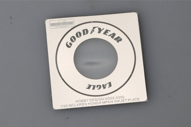 ホビーデザイン 1/20 マクラーレン MP4/4 ホンダ タイヤテンプレート