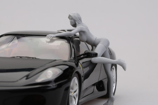 ホビーデザイン 1/18 カー ウォッシュガール フィギュア HD03