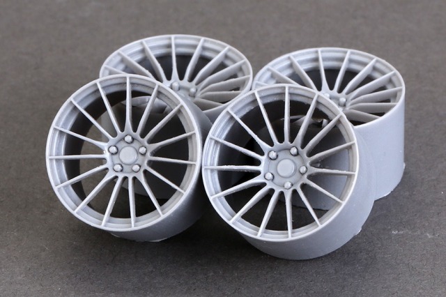 レスキューモデル 1/24 '60s スチールホイールセット ハブ