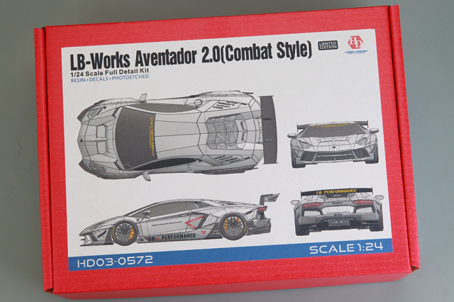 ホビーデザイン 1/24 レジンキット LB Performance アヴェンタドール 2.0 コンバットスタイル　HD03-0572