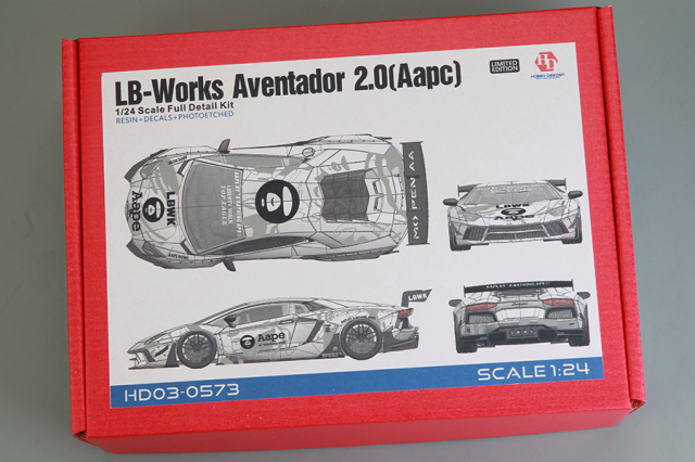 ホビーデザイン 1/24 レジンキット LB Performance アヴェンタドール 2.0 Aape　HD03-0573