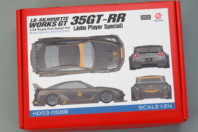 ホビーデザイン 1/24 レジンキット LB Performance ニッサン GT-RR R35 JPS (John Player Special)　HD03-0588