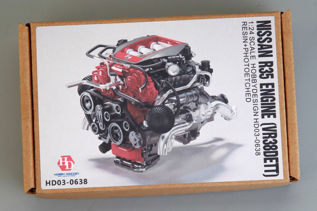 ホビーデザイン 1/24 ニッサン R35 VR38DETT エンジンキット　HD03-0638