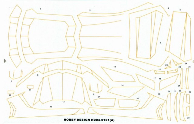 1/24 ランボルギーニ アヴァンタドールLP700-4（カスタム品） ホビーデザイン 1/24 ランボルギーニ アヴェンタドール LP700-4