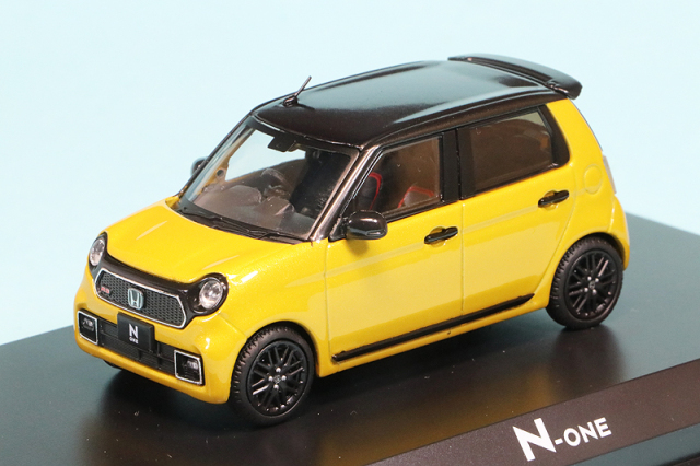 ミニカー 1/18 HONDA N-ONE モデルカー ミラノレッド×クリスタル