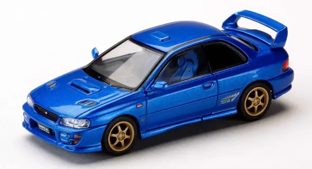 [予約] ホビージャパン1/64  スバル インプレッサ WRX type R Sti 6 Limited ソニックブルーマイカ　HJ641079HBL