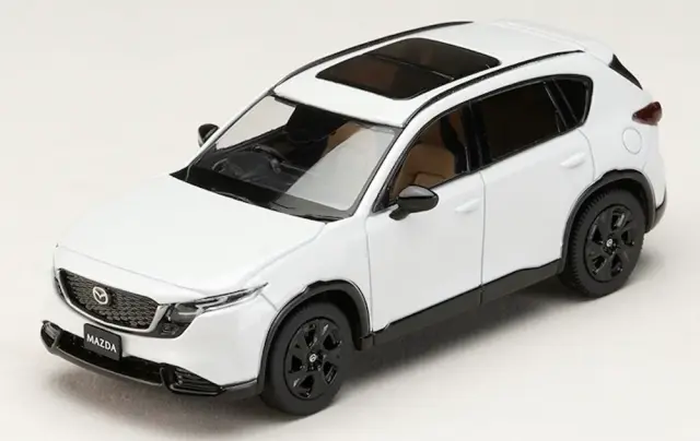 [予約] ホビージャパン 1/64 マツダ CX-5 ロジウムホワイトプレミアムメタリック　HJ641093W