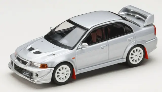 [予約] ホビージャパン 1/64 ミツビシ ランサー GSR エボリューション 6 (T.M.E) (CP9A) 2000 マッドフラップ付き サテライトシルバーメタリック　HJ642033BS