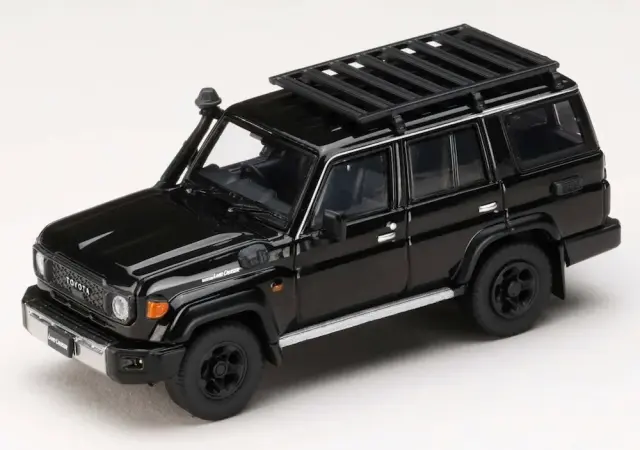[予約] ホビージャパン 1/64 トヨタ ランドクルーザー 70 (GDJ76W) 2023 カスタムバージョン アティチュード・ブラック・マイカ HJ642090BK