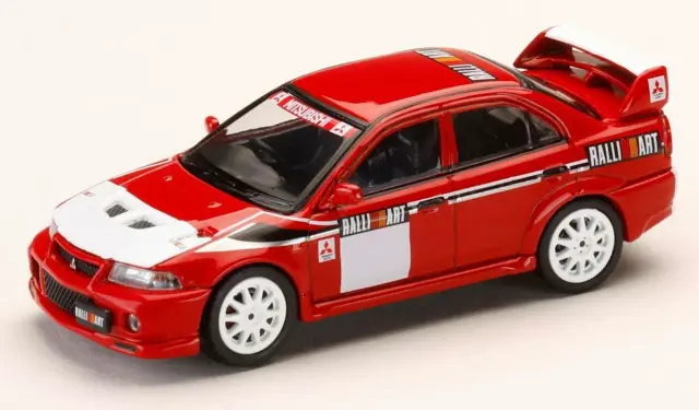 [予約] ホビージャパン 1/64 ミツビシ ランサー RS Evo.6 (CP9A)  2000 RALLIART レッド　HJ643033RB
