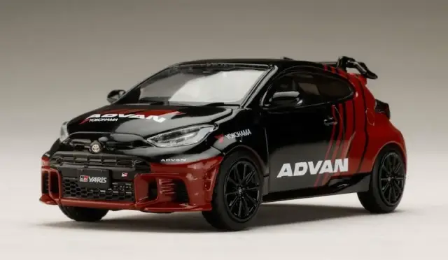 POP RACE 1/64 トヨタ パンデム GR ヤリス アドバン カラー Amazon | POP RACE 1/64 GR Yaris ADVAN 完成品 | ミニカー