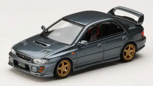 [予約] ホビージャパン 1/64 スバル インプレッサ WRX STi Ver.6 (GC8G) 1999 クールグレーメタリック　HJ646013AGM