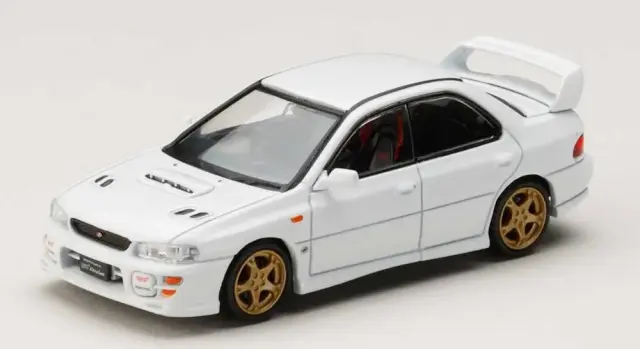 [予約] ホビージャパン 1/64 スバル インプレッサ WRX STi Ver.6 (GC8G) 1999 ピュアホワイト　HJ646013AW