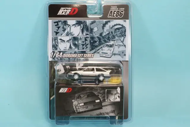 260529 ホビージャパン 1/64 トヨタ カローラ LEVIN (AE86) / 頭文字D 秋山渉 VS 高橋啓介 HJDMD008A