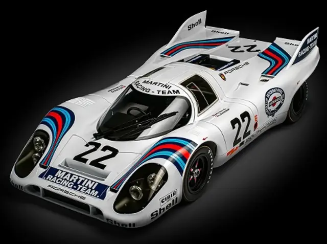 [予約] ポケール 1/8 塗装済みダイキャストキット ポルシェ 917KH マルティニ エディション　HK122