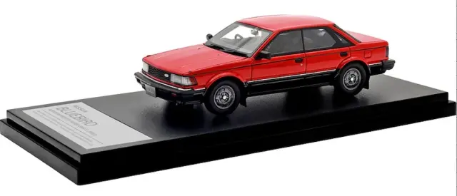 [予約] ハイストーリー 1/43 ニッサン ブルーバード 4ドア ハードトップ ターボ SSS-S 1983 レッドツートン　HS498RE2