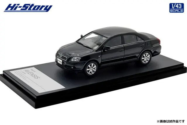 [予約  ハイストーリー 1/43 トヨタ アベンシス Li 2003 ブラックマイカ　HS504BK