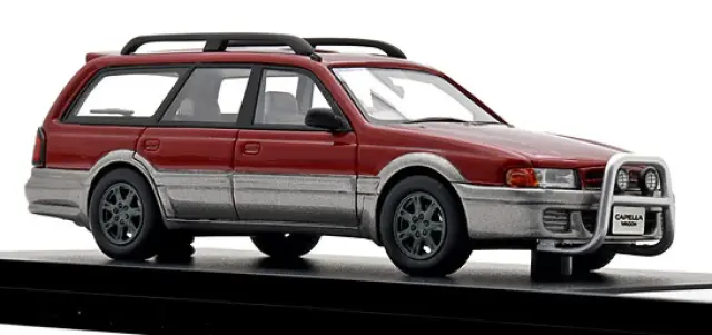 [予約] ハイストリー 1/43 マツダ カペラ ワゴン FX 1994 パッションローズマイカ／サイレントシルバーメタリック　HS506RE