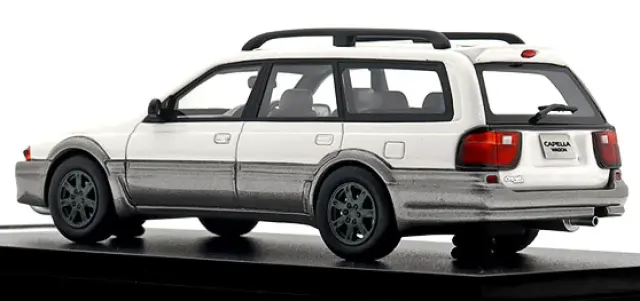 [予約] ハイストリー 1/43 マツダ カペラ ワゴン FX 1994 シャストホワイト／サイレントシルバーメタリック　HS506WH