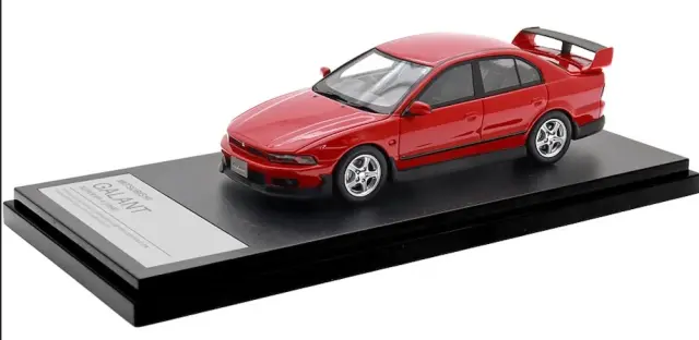 [予約] ハイストーリー 1/43 ミツビシ ギャラン スーパー VR-4 1998 パルマーレッド　HS514RE
