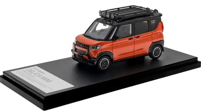[予約] ハイストーリー 1/43 ミツビシ デリカミニ 2023 カスタマイズ サンシャインオレンジメタリック×ブラックマイカ　HS545OR