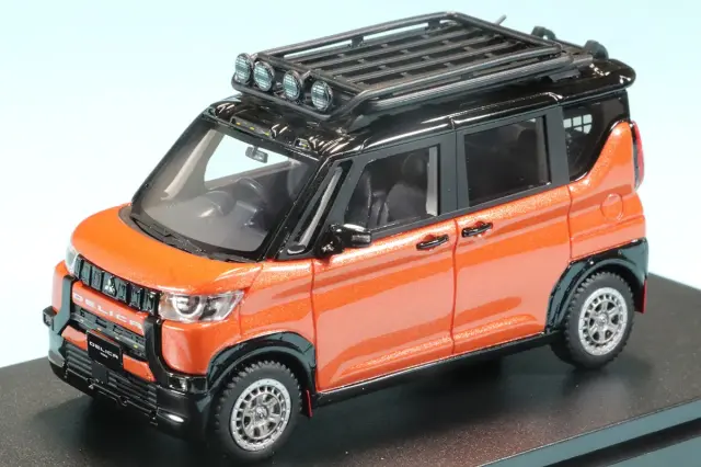 ハイストーリー 1/43 ミツビシ デリカミニ 2023 カスタマイズ サンシャインオレンジメタリック×ブラックマイカ 　HS545OR