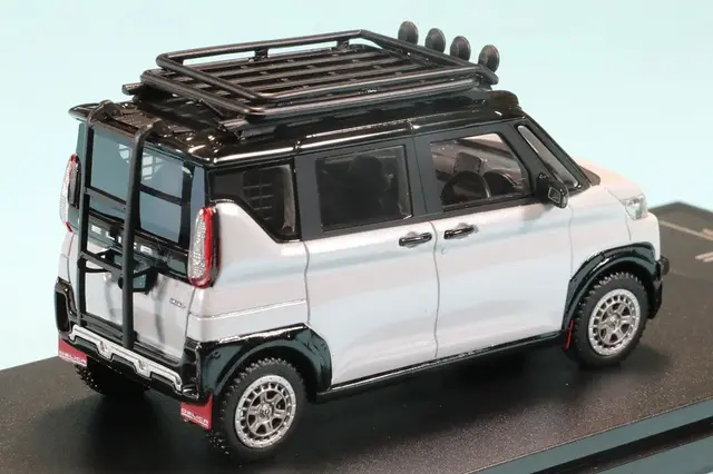 ハイストーリー 1/43 ミツビシ デリカミニ 2023 カスタマイズ ホワイト