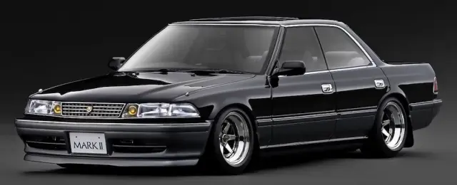 [予約] イグニションモデル 1/18 トヨタ マーク2 2.5 グランデ LIMITED (JZX81) ブラック／ガンメタリック IG3859