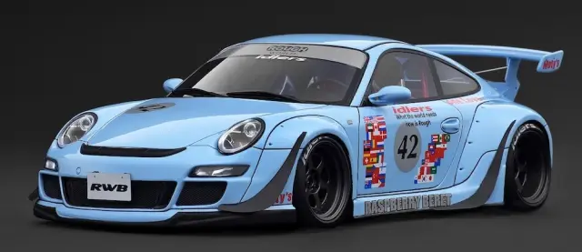 予約] イグニッションモデル 1/18 ポルシェ RWB 993 マットパープル