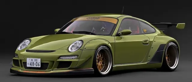 [予約] イグニッションモデル 1/18 RWB ポルシェ 911 997 グリーン　IG3960